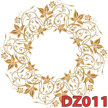 Фото обои - Декор под золото DZ011