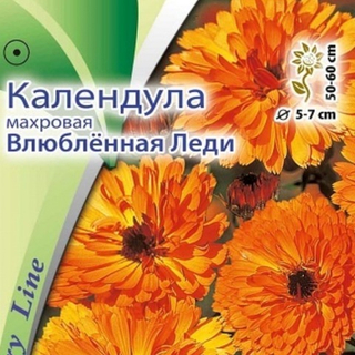 Календула махровая Влюблённая Леди