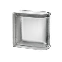 Торцевой  стеклоблок  бесцветный Mini Classic 14.6x14.6x8 см.