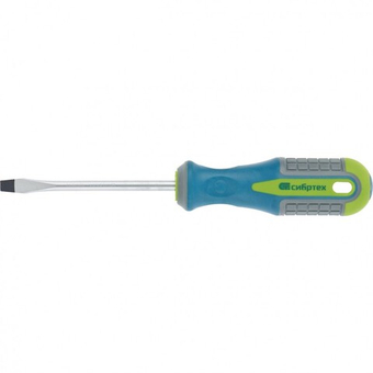 Отвертка, SL5 х 150 мм, CrV, трехкомпонентная рукоятка Сибртех