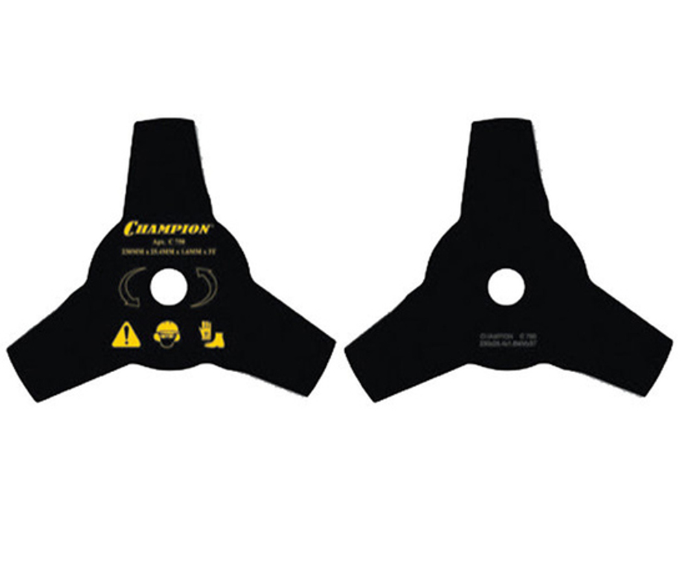 Нож CHAMPION для триммера 3-х зубчатый d=230*25.4mm (тип А)   C5100