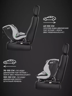 Автокресло MOWBaby UB616 "MOTION" isofix (40-150см)