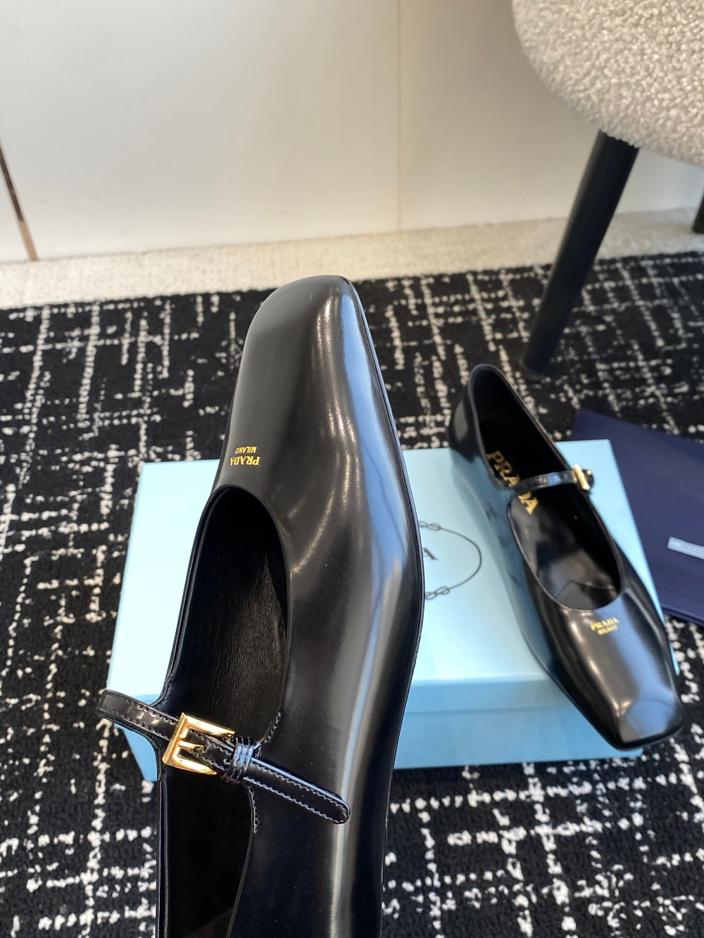 Prada Mary Jane Ballerinas