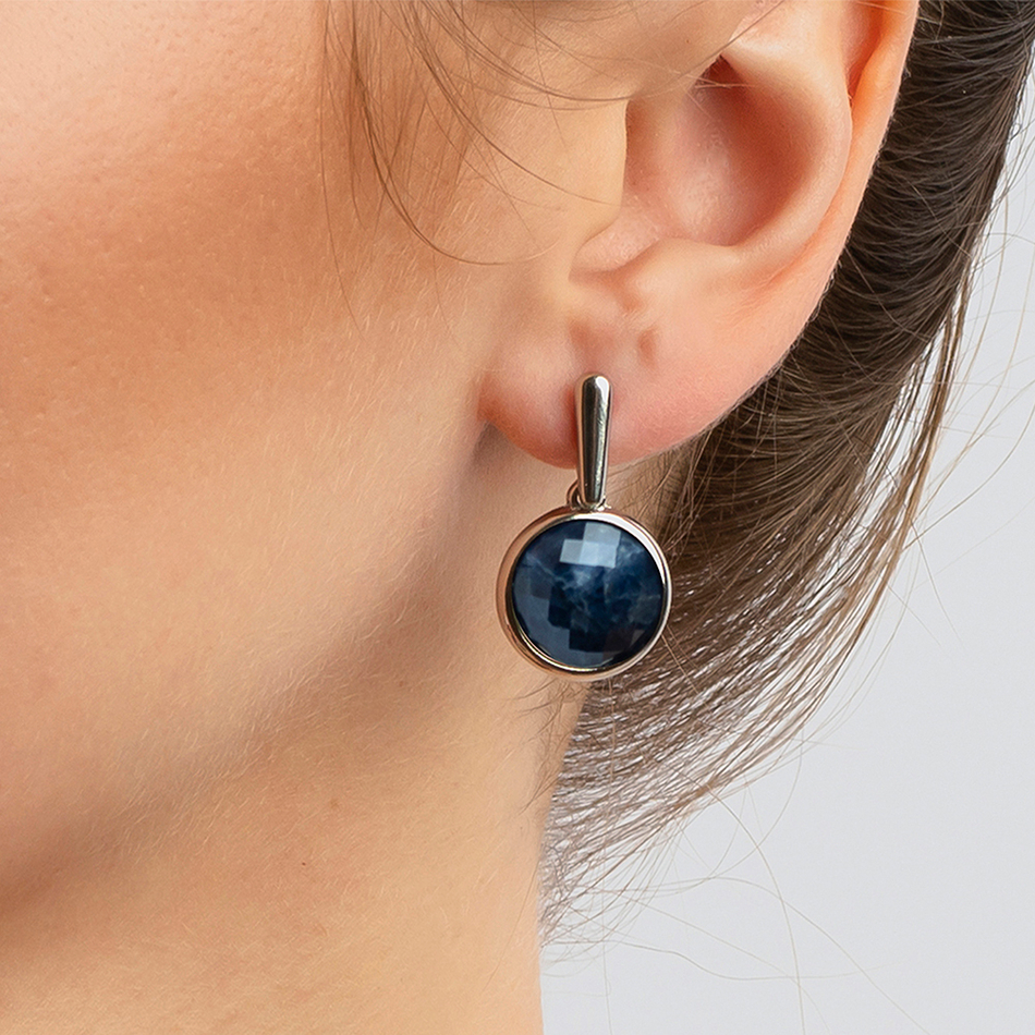 Серьги Possebon Pearl Sodalite A1993.22 BL/S