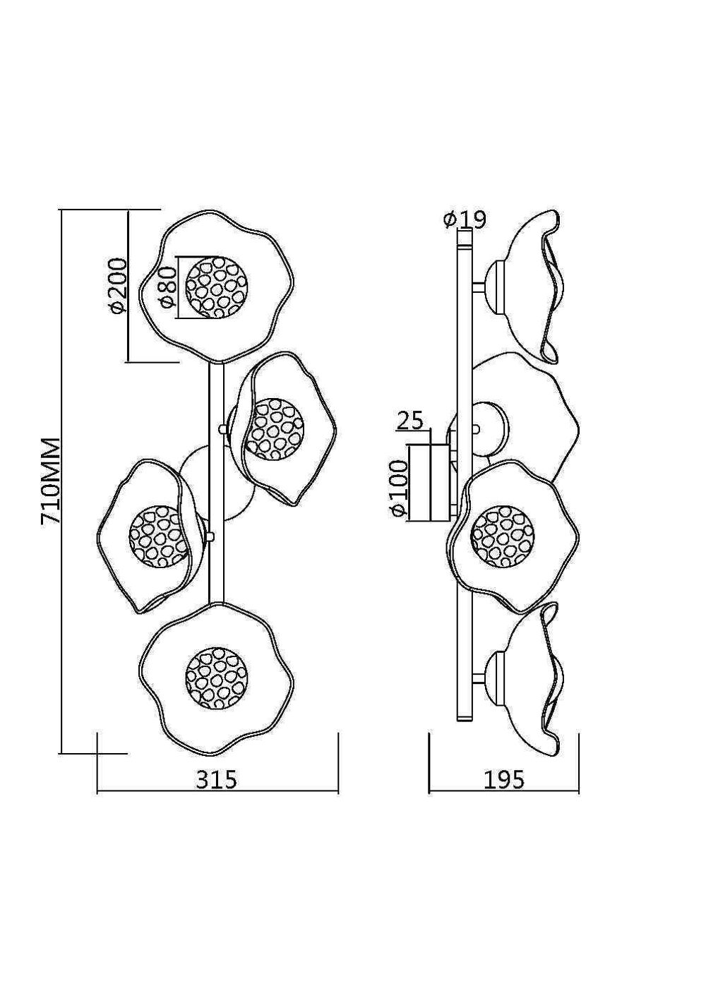Бра Maytoni   MOD207WL-04BS