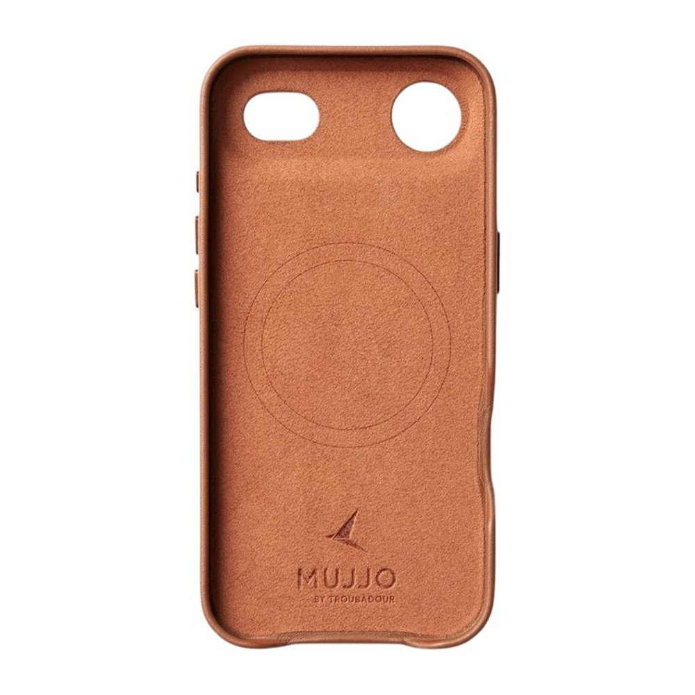 Кожаный чехол MagSafe Mujjo Full Leather Case для iPhone Air Чехол из натуральной телячьей велюровой цельнозерновой кожи с мелкозернистой фактурой и вырезом для Контроллера камеры