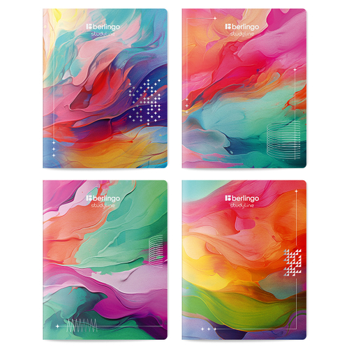 Тетрадь 48л., A5, клетка Berlingo "Collision XS", 80г/м2, софт-тач, ассорти CBs_48S19