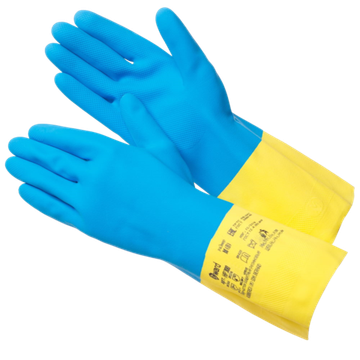 Перчатки из латекса и неопрена HP300, двуцветные