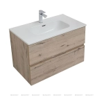 Тумба с раковиной Aquanet Алвита New 277517 80 дуб веллингтон