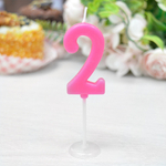 Свеча для торта цифра "2", 7см