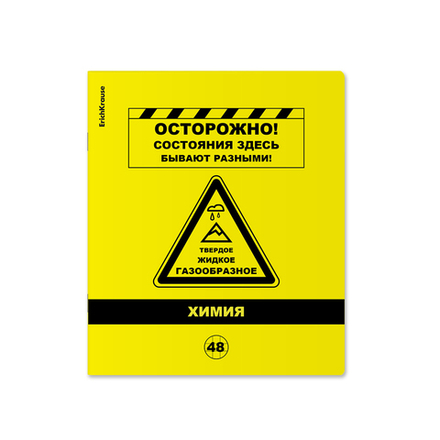 Тетрадь предметная А5 Химия, "Be Informed" 48л, кл., пласт.обл., белизна 100%