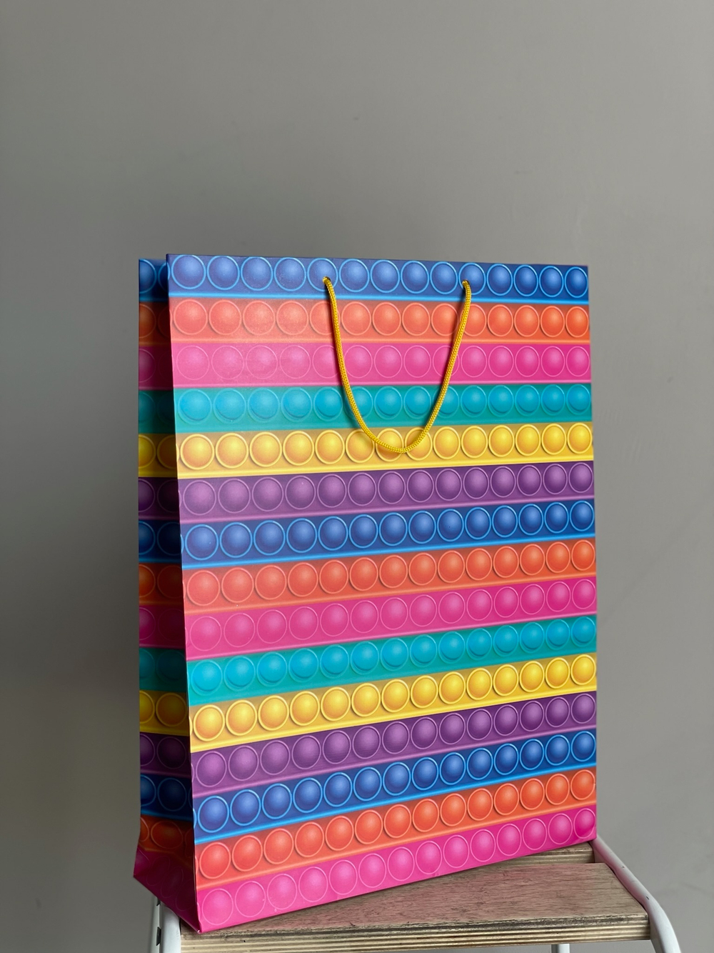 Пакет подарочный "Поп-ит"  33*10*42 см