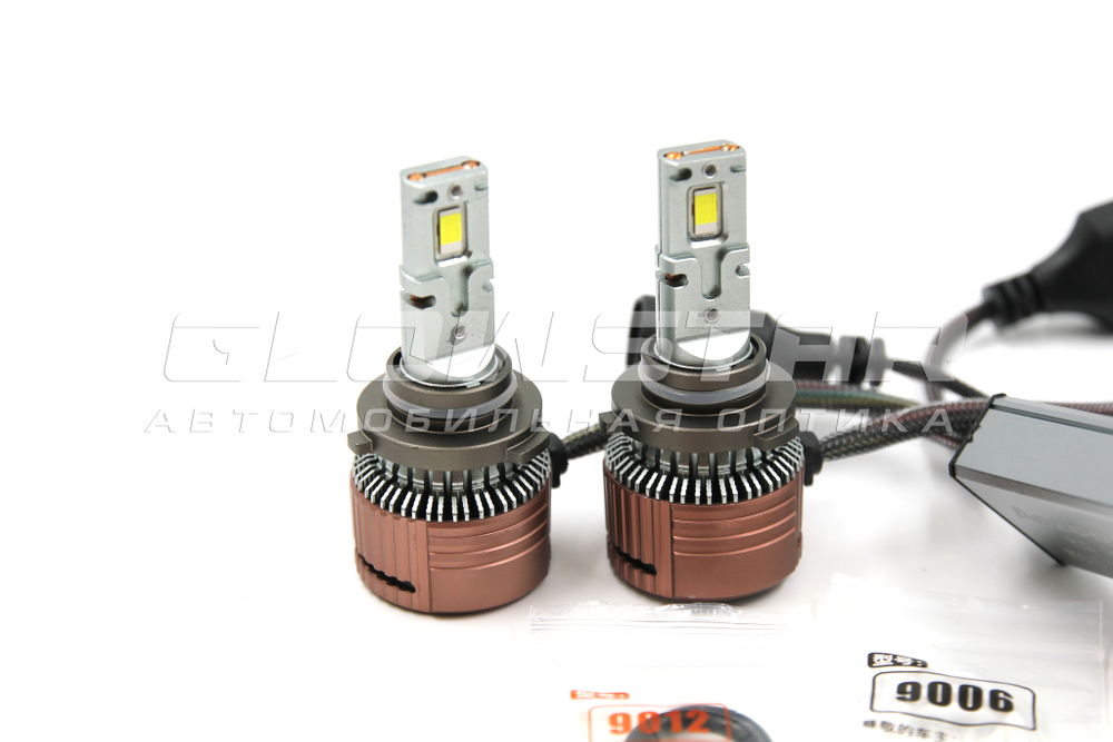 Aozoom P12/HB3/HB4 (9005/9006) с вентилятором 12V 65W 6000Lm (комплект, 2шт)