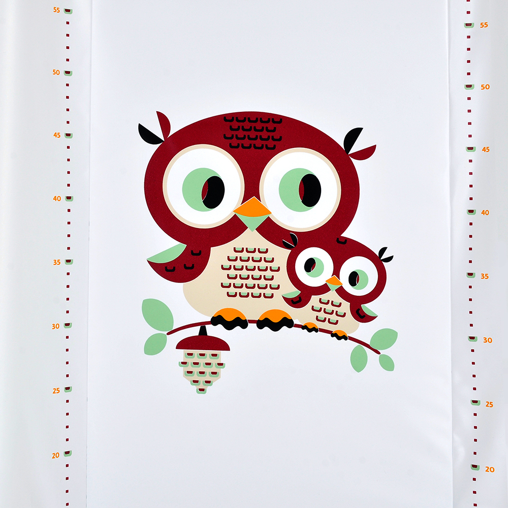 BER BER Пеленальная доска DINO 70 PURPLE OWL СОВЫ фиолетовый 70см*50см