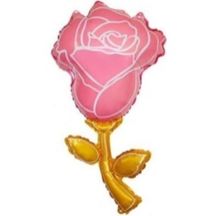 Шар (37"/94 см) Фигура, Роза, Розовый