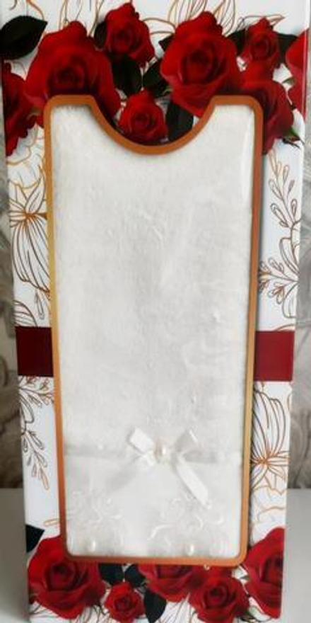 Полотенце махровое "КРУЖЕВО-1", 70*140 см, 100% хлопок, Турция, в подарочной упаковке.