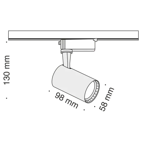 Трековый светильник Вуоро / Vuoro Unity 3000K 6Вт Technical tr003-1-6w3k-b