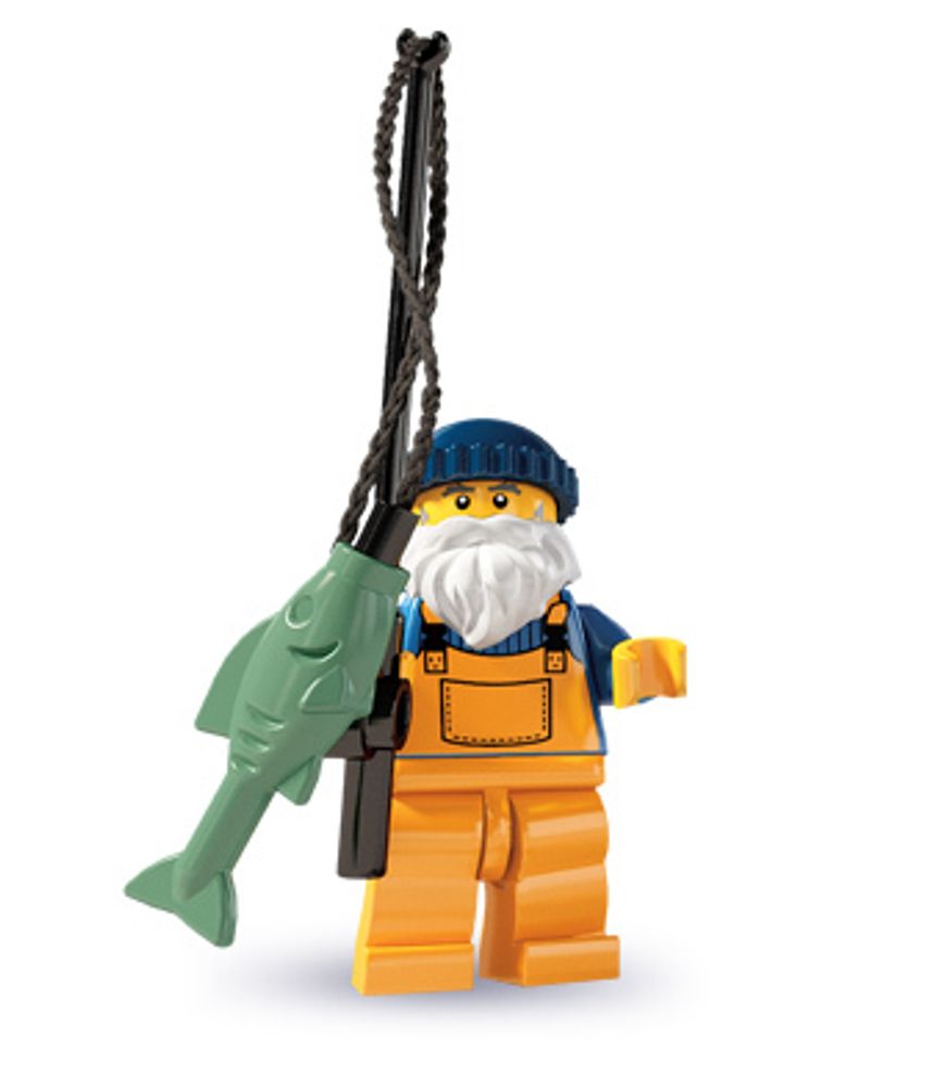 Минифигурка LEGO  col03-1   Рыбак