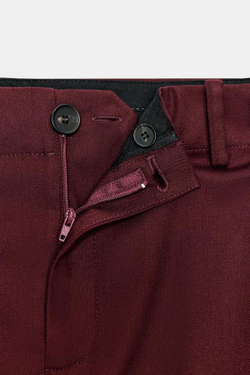 ZARA ЮБКА АСИММЕТРИЧНОГО КРОЯ — ZW COLLECTION, БУРГУНДИ