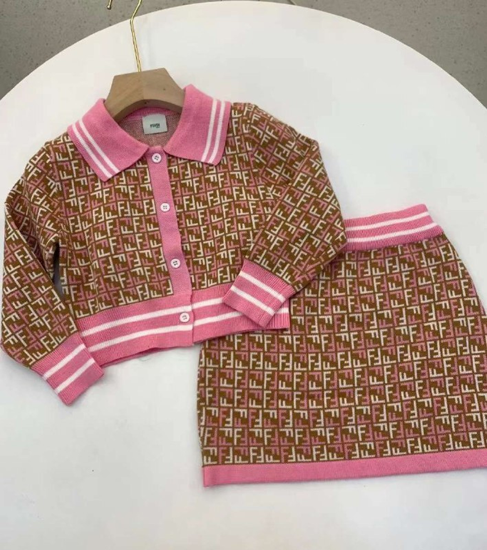Рубашка и юбка Fendi для девочки