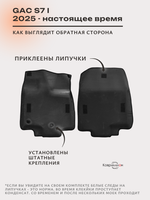 Передние автомобильные коврики ЭВА с бортами для GAC S7 I (25-н.в.)