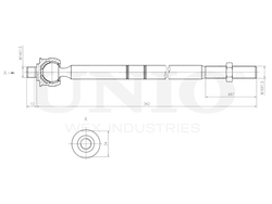 Тяга рулевая UNIO SSP-30019