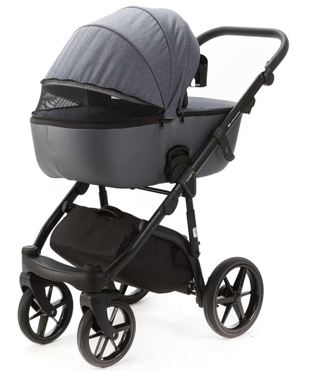 Детская коляска Adamex Nola 2 в 1 N-PS86 (Т.СЕР + Т.СЕР. ПЕРЛ. КОЖА)