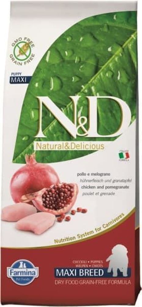 Корм Farmina N&amp;D Dog Chicken &amp; Pomegrante Large Puppy, 2.5kg