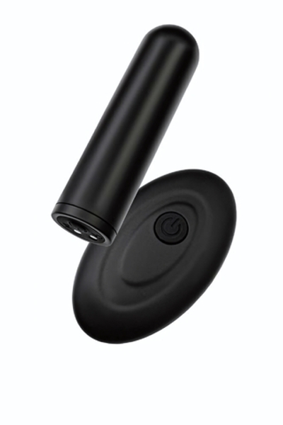 Вибропуля RealStick Caliber черная с пультом