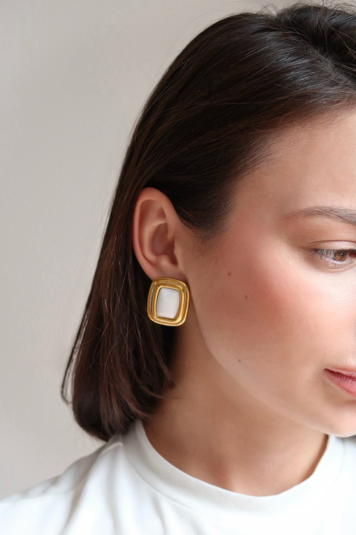 Серьги WHITE gold