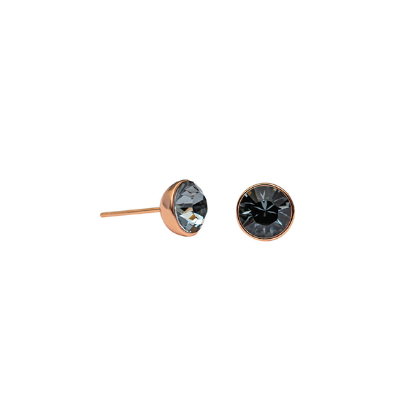 Серьги-пусеты Fiore Luna Crystal Silver Night SWE298 CSN RG