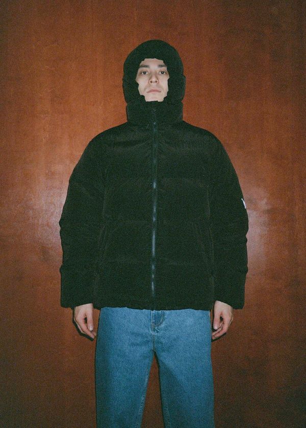 Пуховик Macro Hooded Puffer черный - фото 2