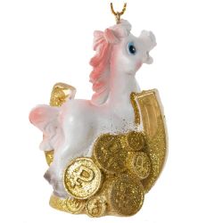 GAEM Фигурка декоративная подвесная "Лошадка", L5 W3 H7,5 см, 6в.