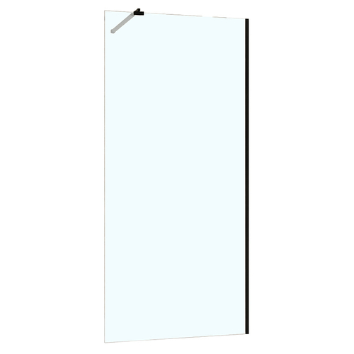 Душевая перегородка Azario Walk-in 900х1950 прозрачное стекло 8 мм, профиль черный матовый (AZ-251-90-MB-CL)
