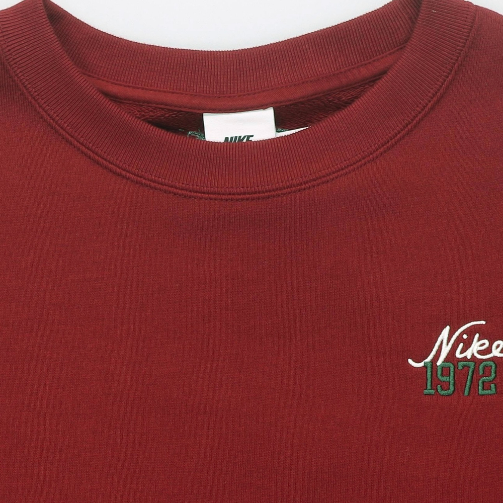 Свитшот Nike Alphanumeric Ribbed Crew, бордо