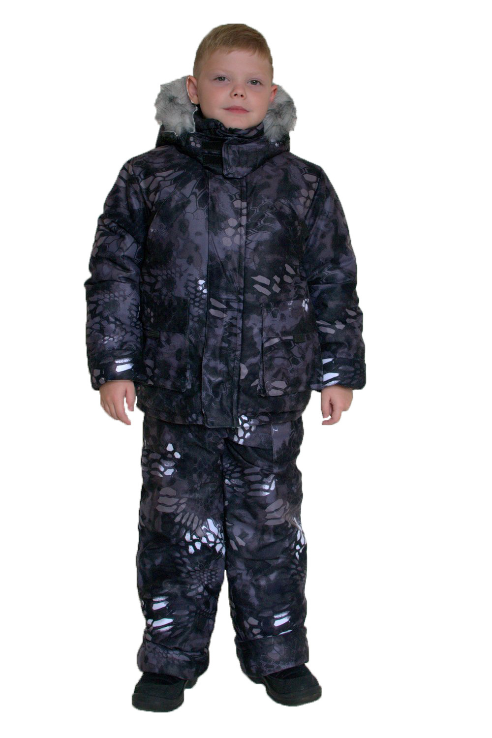 Костюм детский зимний Д201 Аляска алова piton black