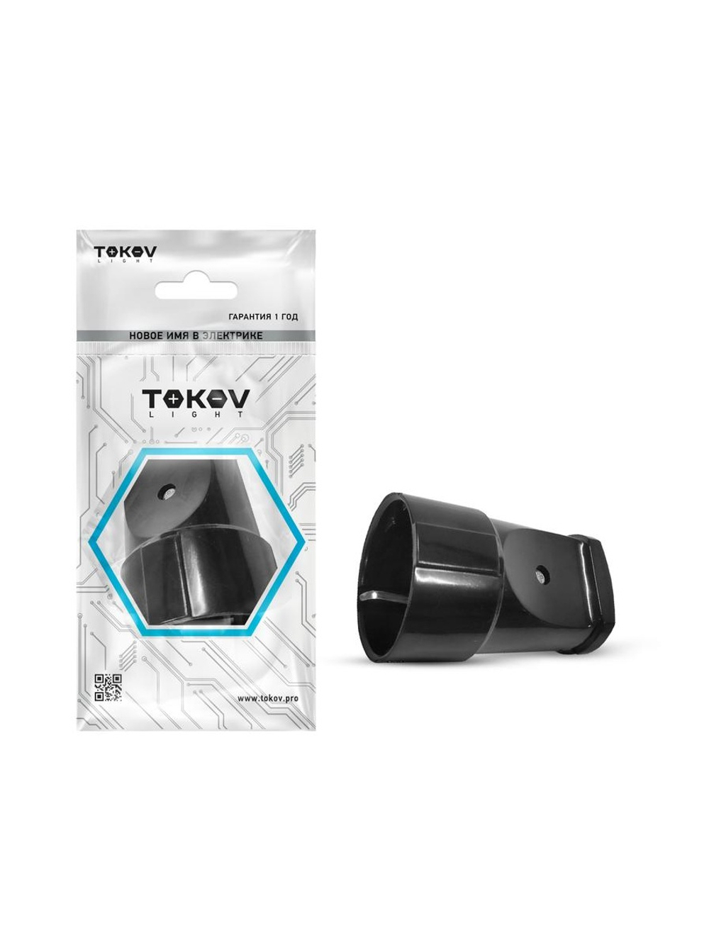 Розетка переносная 16А 250В с заземл. черн. TOKOV ELECTRIC TKL-STZ-C05