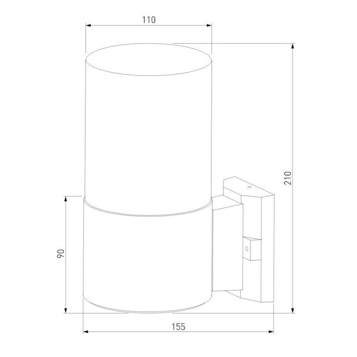 Уличный настенный светильник Elektrostandard Roil 35125/U a055630
