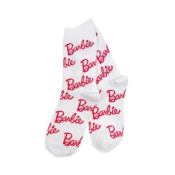 Носки "Барби, Барби, Барби", р-р 36-40 (белый)
