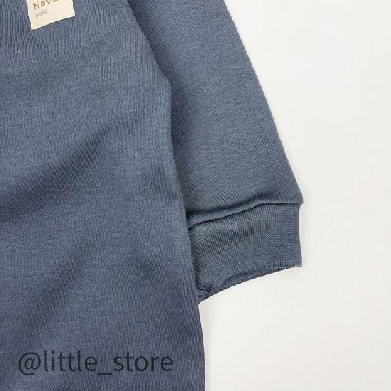 Слип хлопковый "Basic" Графит, открытые ножки