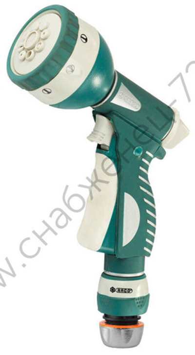 RACO 341C, 1/2″, 8 режимов, с соединителем металлический с TPR, поливочный пистолет (4256-55/341C)