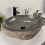 Раковина из речного камня RS-64856 59*47*16 0857