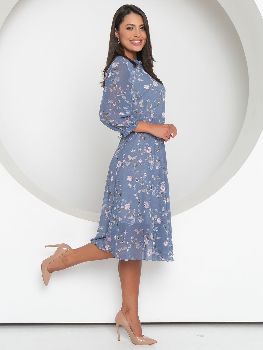 Платье Восхитительный шифон (блу) Diolche