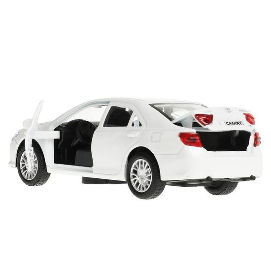Машина металл TOYOTA CAMRY 12 см, двери, багаж, инерц. белый ,кор Технопарк