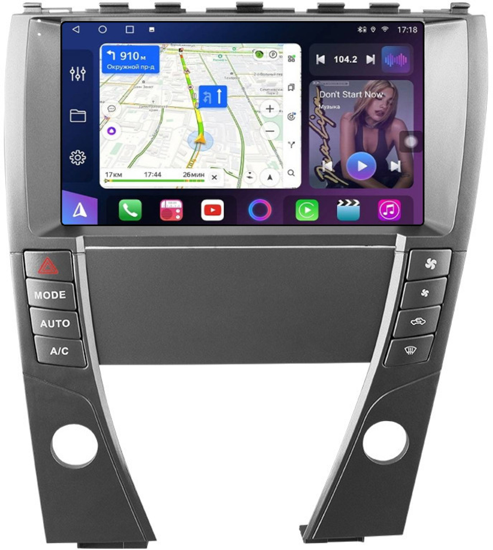 Магнитола для Lexus ES350 XV40 2006-2012 (проводка AB) - FarCar BM9-9657AB монитор 9.5" QLED на Android 14, TS10, 4+32Гб, CarPlay, 4G SIM-слот