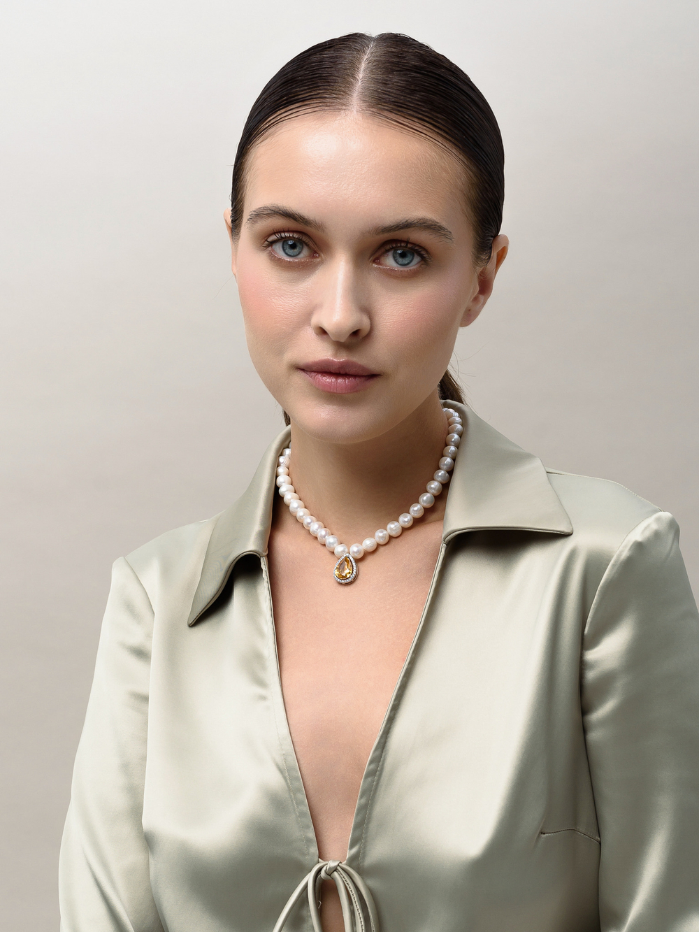 Колье "Constance Pearl" Yellow