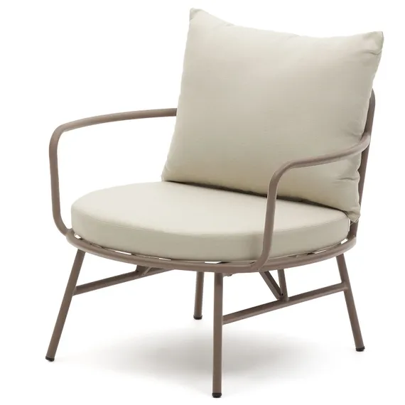 Bramant Кресло из стали с лиловой отделкой