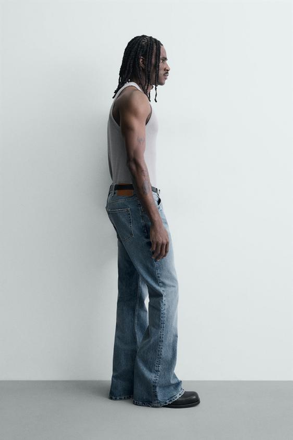 ZARA ДЖИНСЫ FLARE FIT, ГОЛУБОЙ