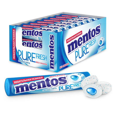 Жевательная резинка Mentos Мята 24 гр