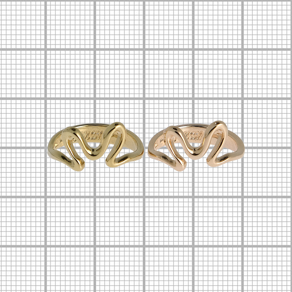 "Тинка" кольцо в золотом покрытии из коллекции "Этюд" от Jenavi